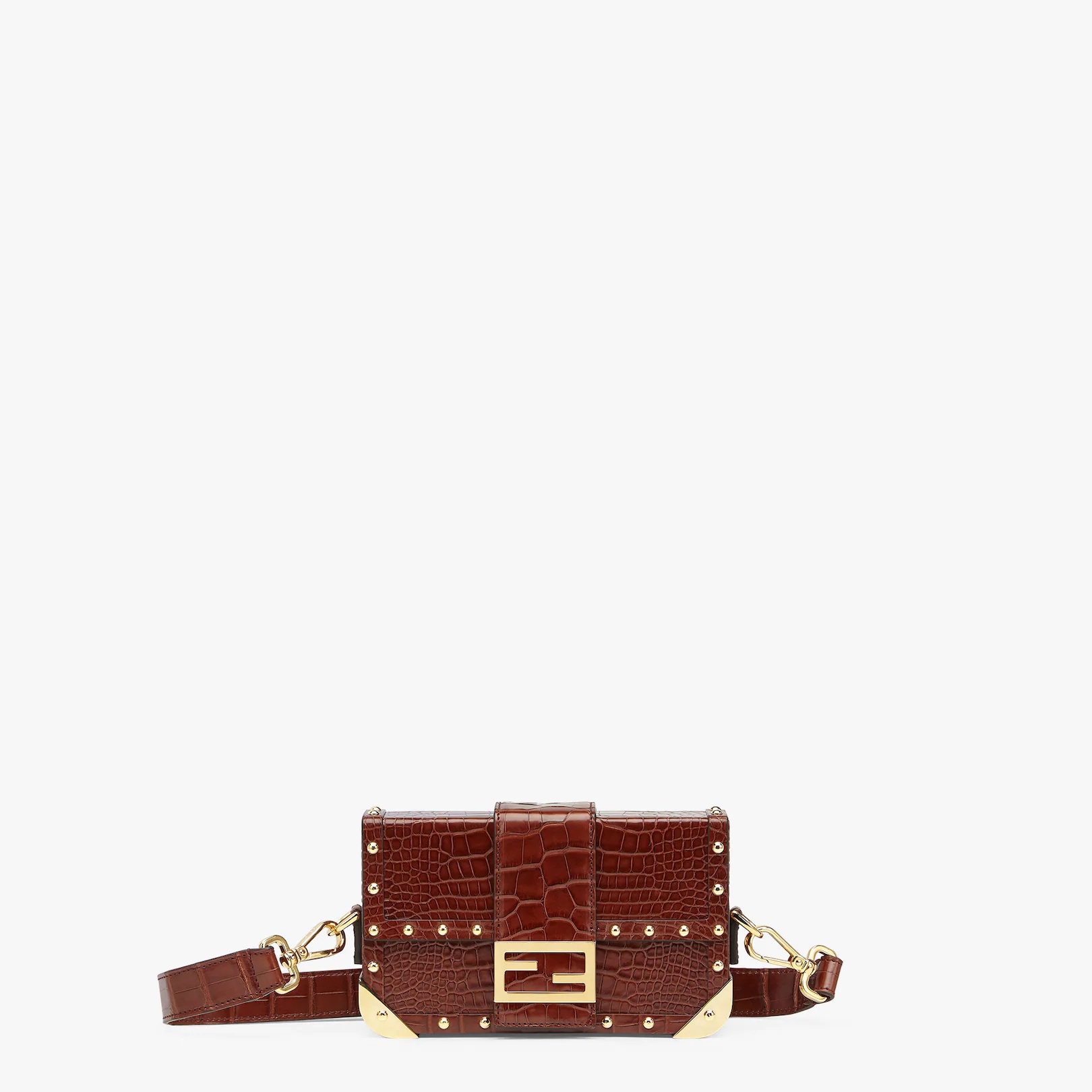Brown alligator bag - 1