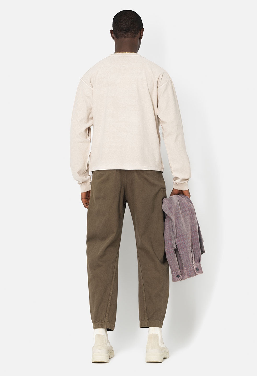 REVERSED CROPPED LS TEE - 4
