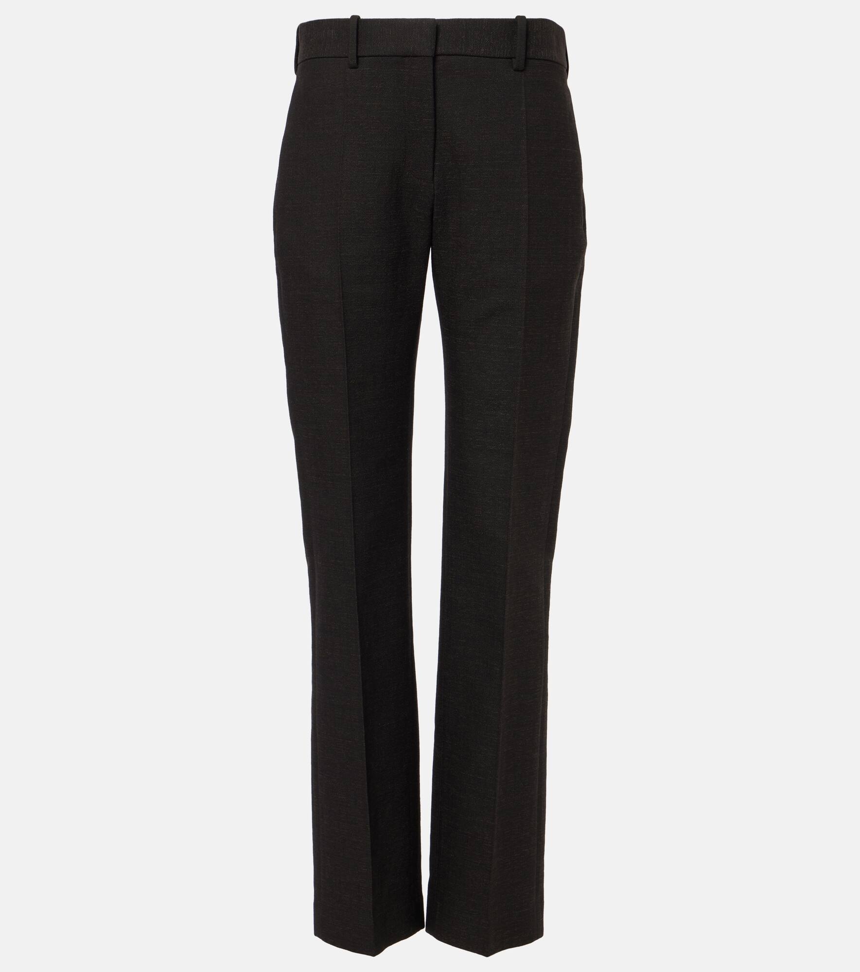 Selvie cotton-blend straight pants - 1