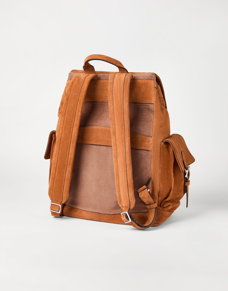 Brunello Cucinelli Suede city backpack outlook