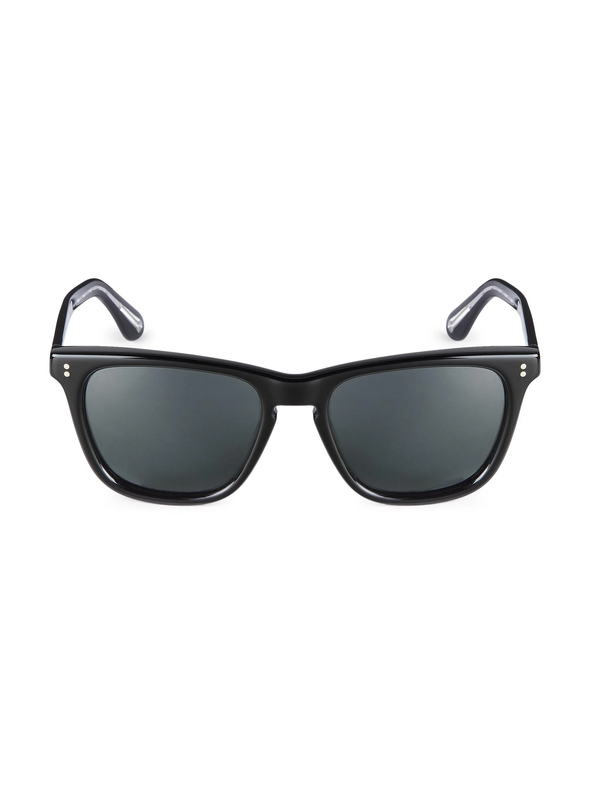 Men's Lynes 55MM Pillow Sunglasses - Black - 1