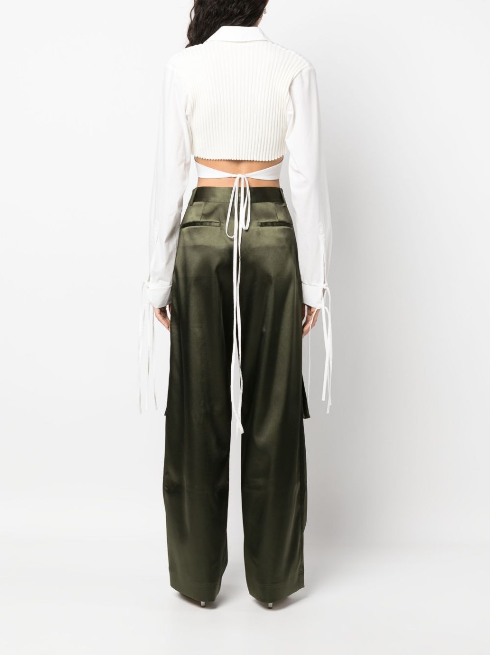 tie-waist blouse - 4