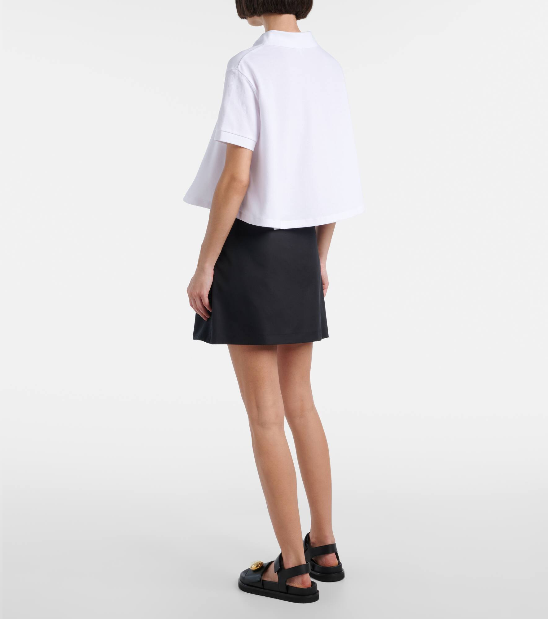 Anagram cotton piqué polo shirt - 3