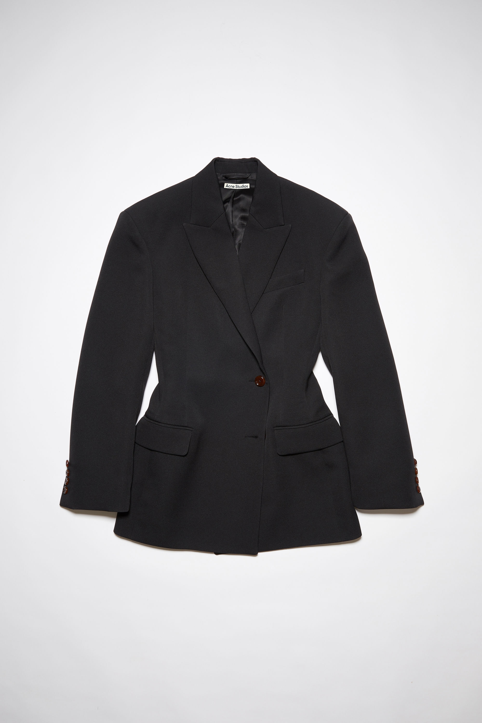 Double-breasted suit jacket - Black - 7