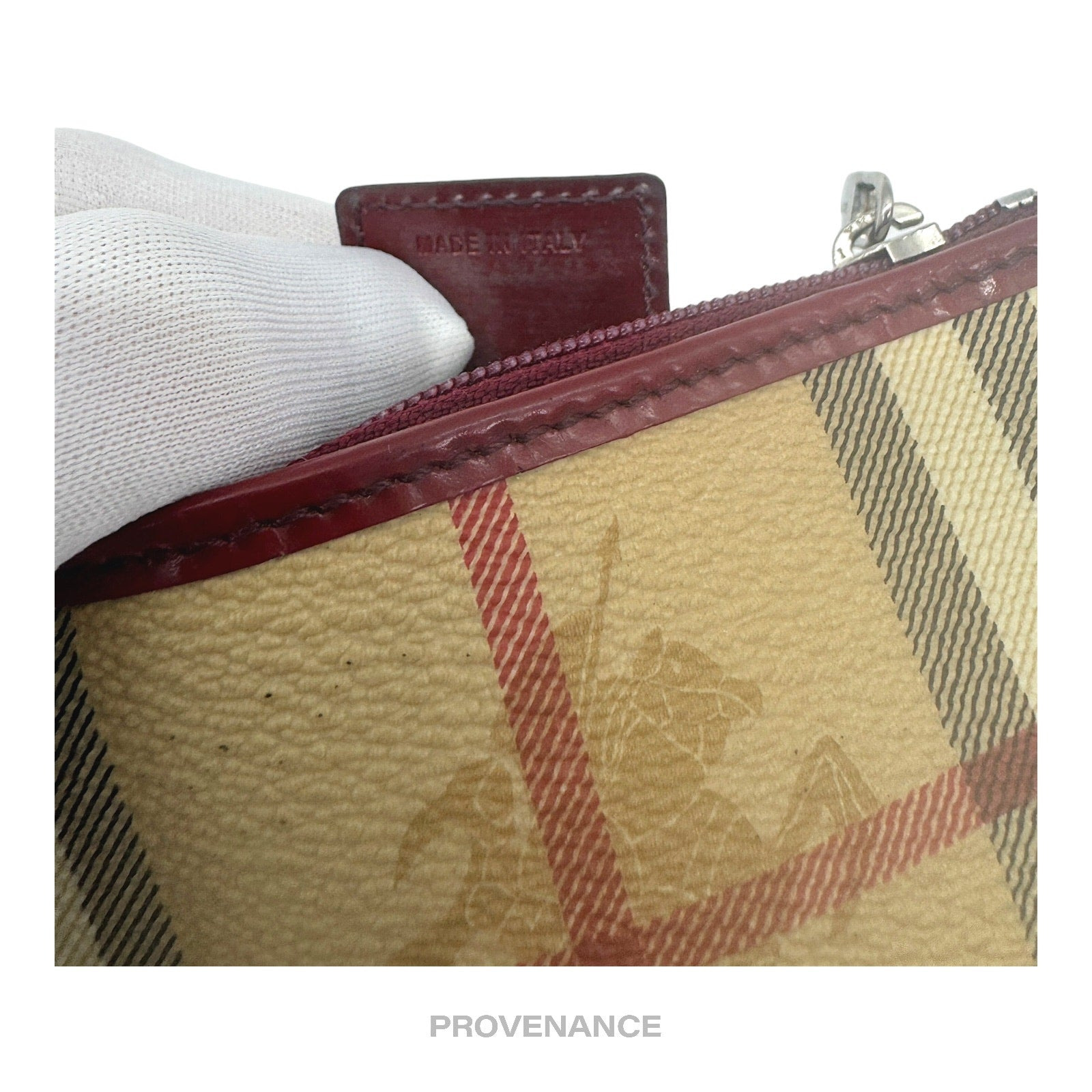 Burberry Key Pouch Cles - Haymarket Check Red - 5