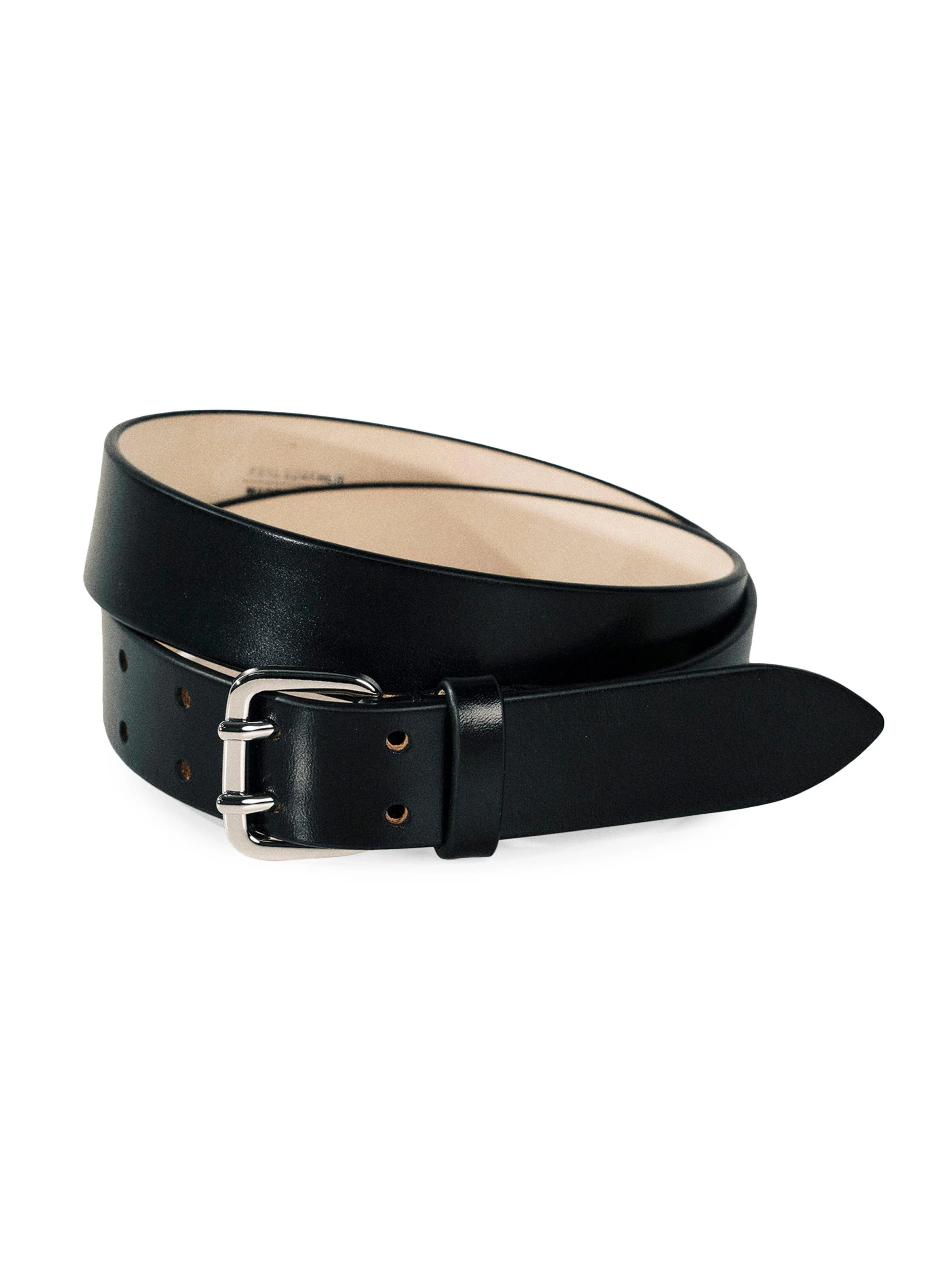 Women's Mini Hutch Leather Belt - Black Silver - 1