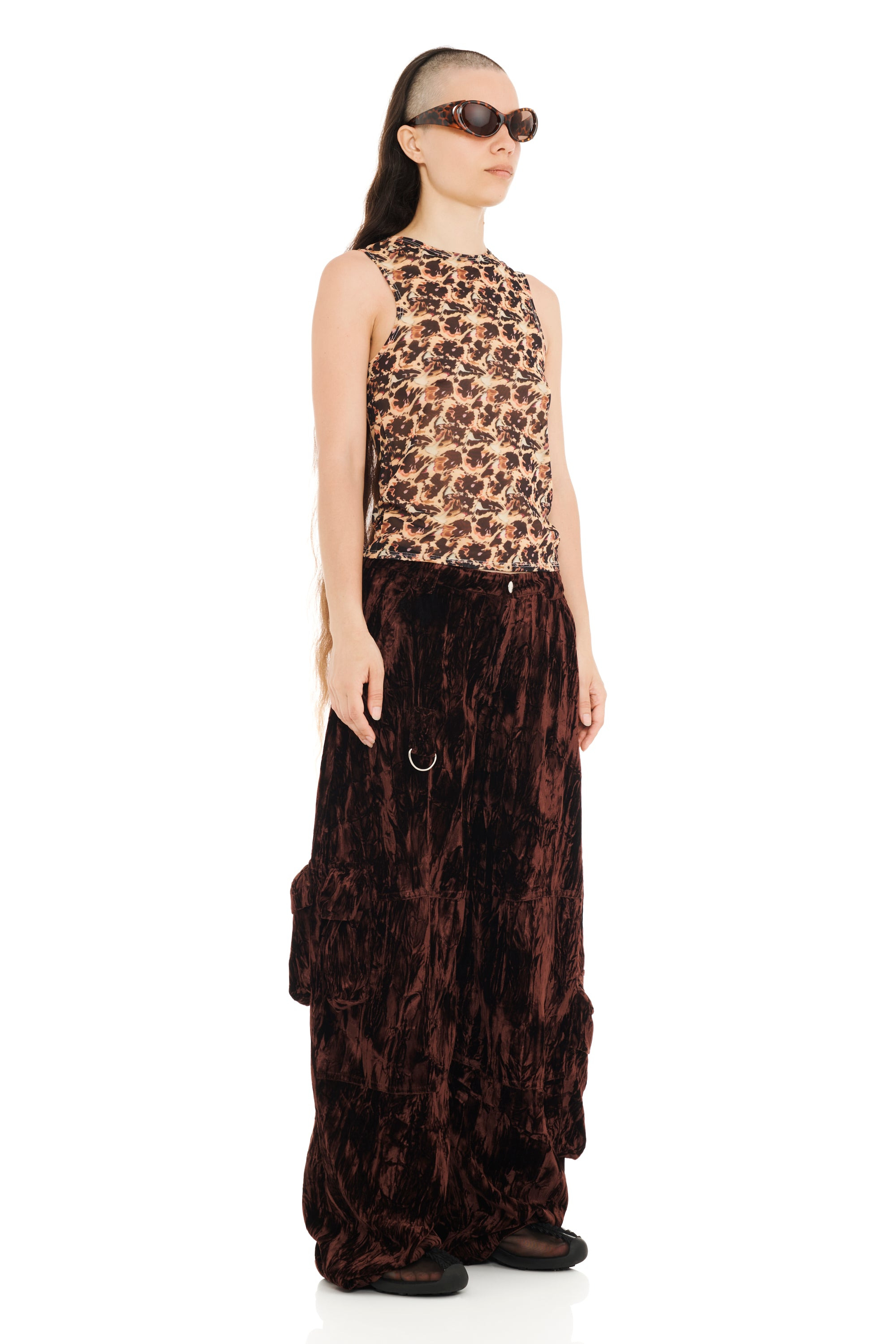 EARTH VELVET LAWN CARGO PANT - 4