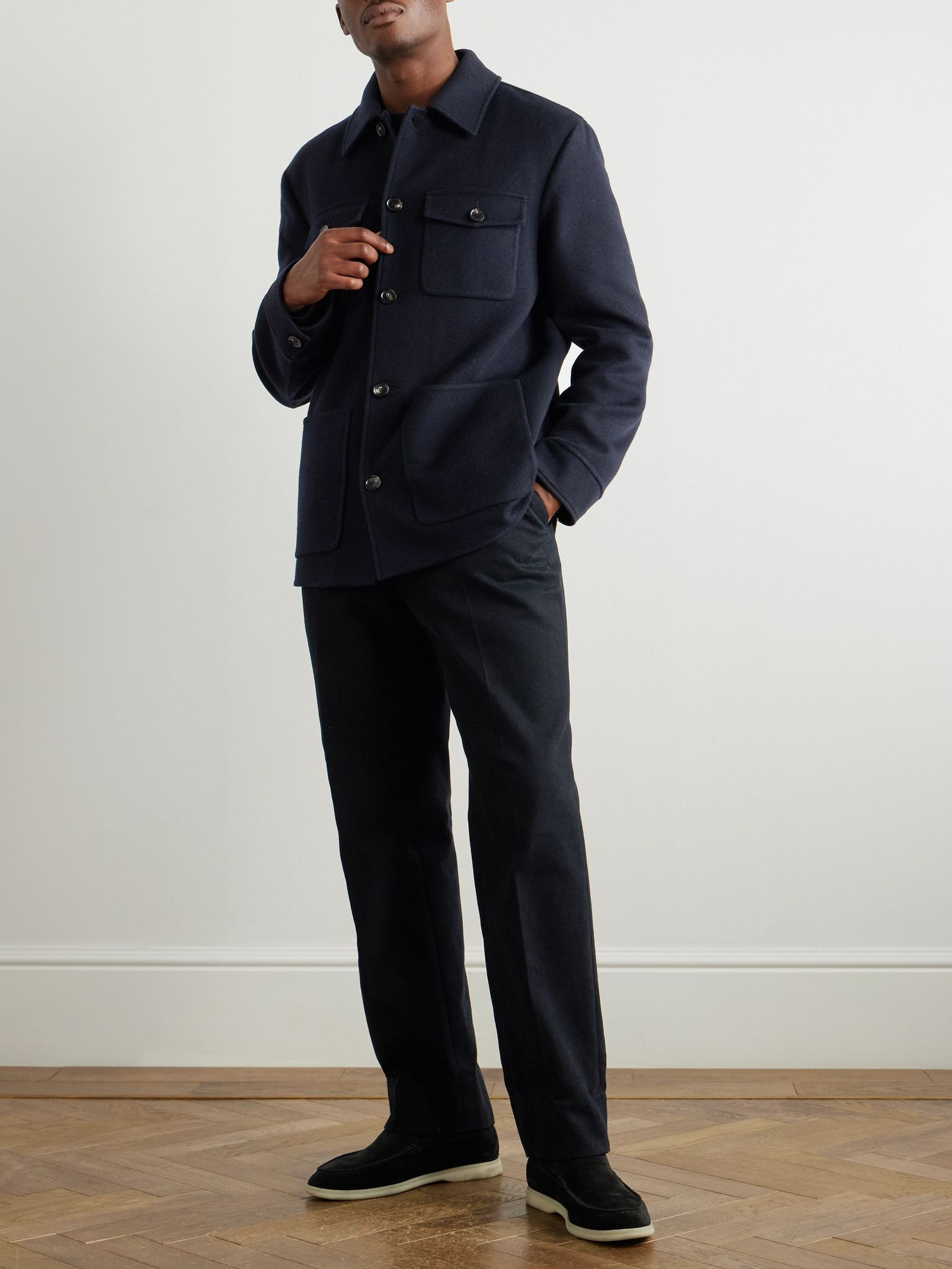 Devis Storm System® Cashmere Overshirt Blue - 2