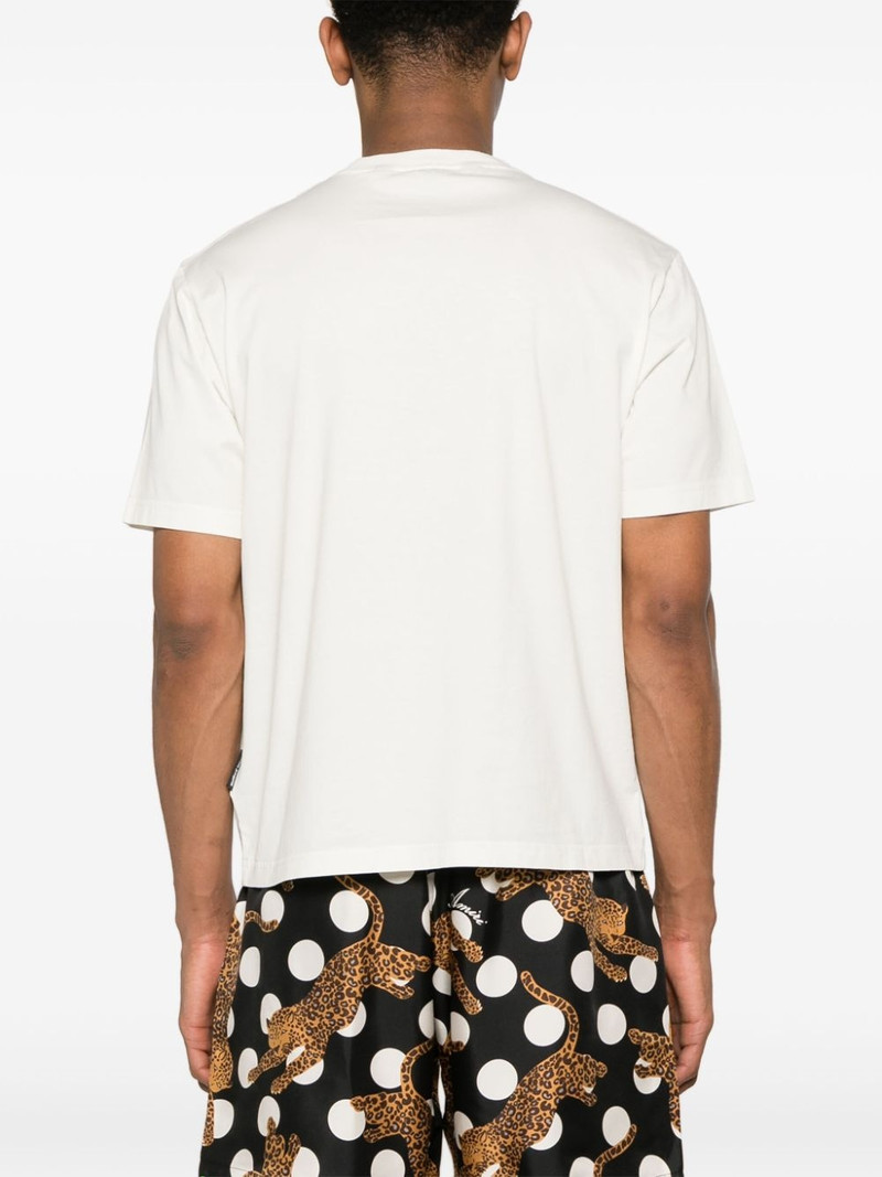 monogram-embroidered cotton T-shirt 4