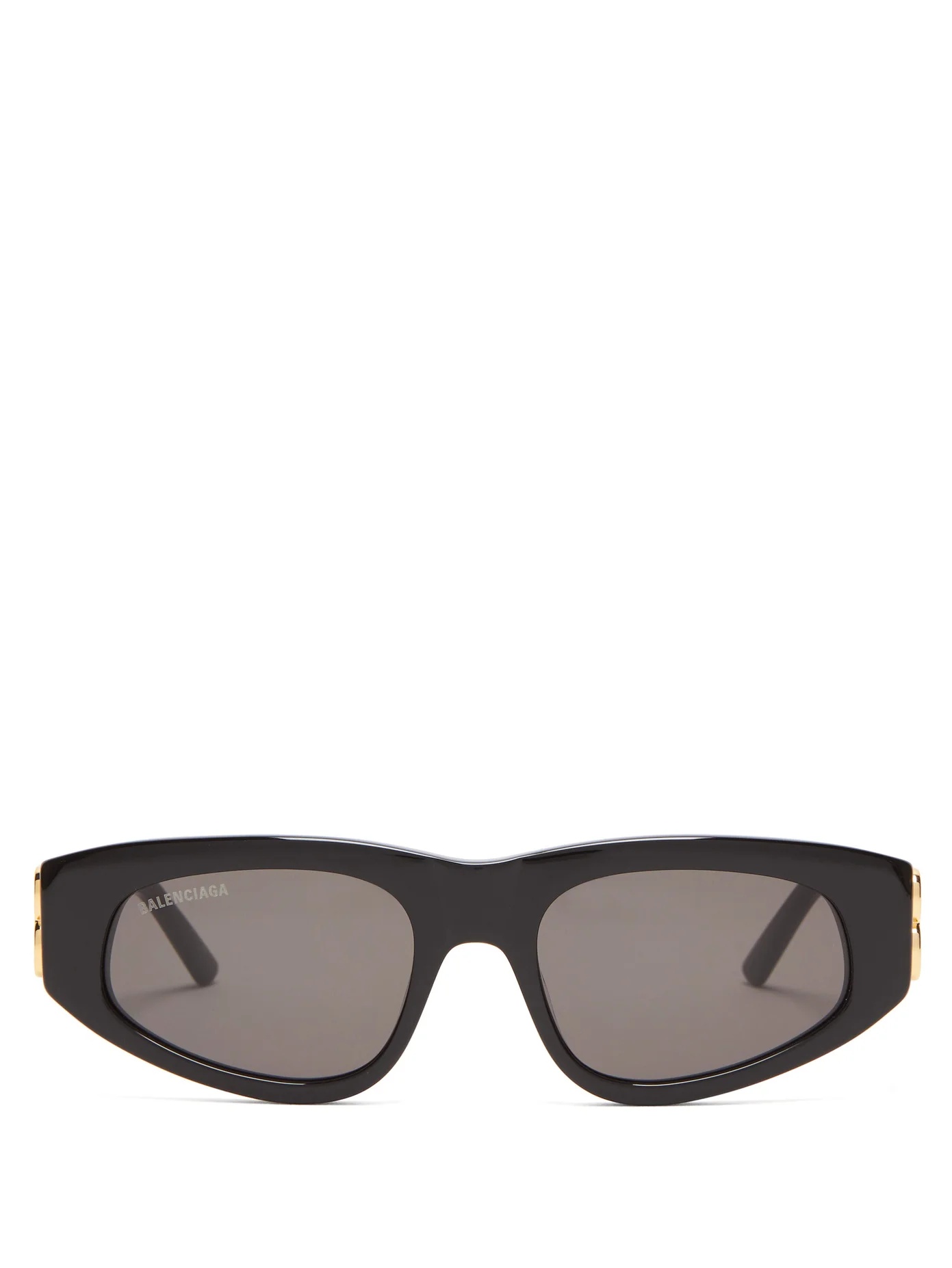 Oval acetate sunglasses - 1