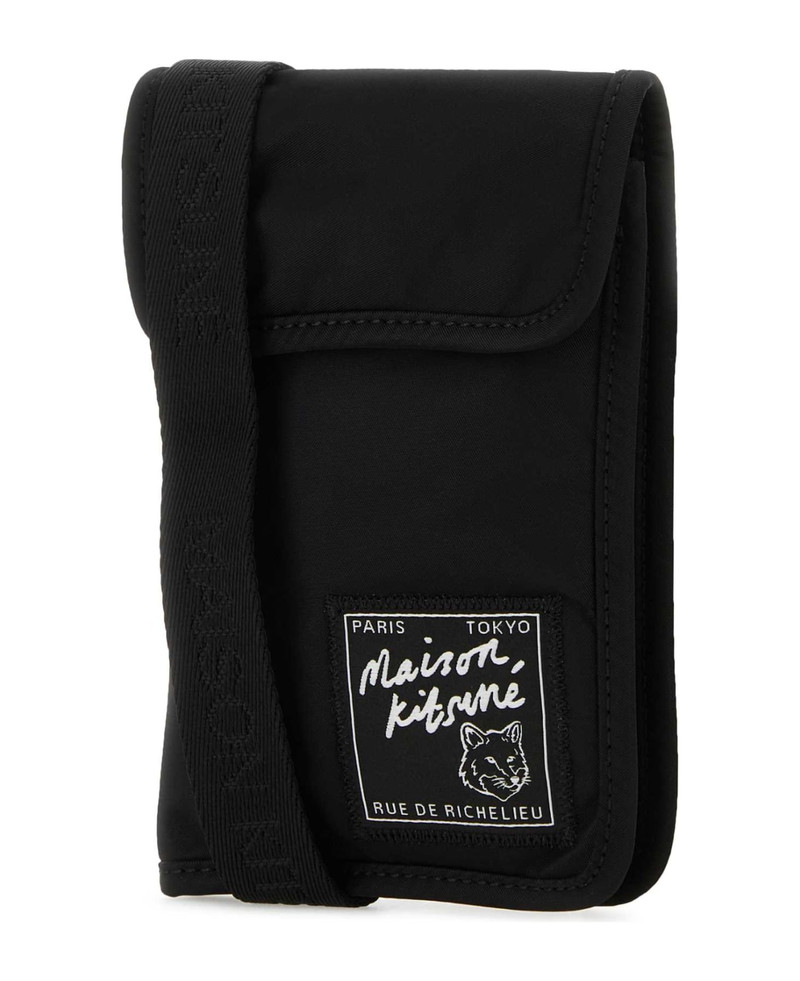 Maison Kitsuné Black Nylon Phone Case outlook