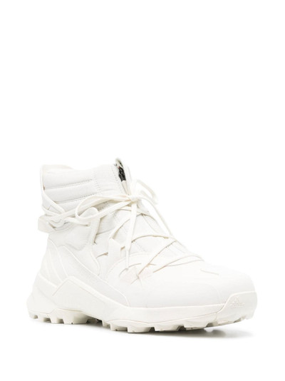 Y-3 high-top lace-up chunky sneakers outlook