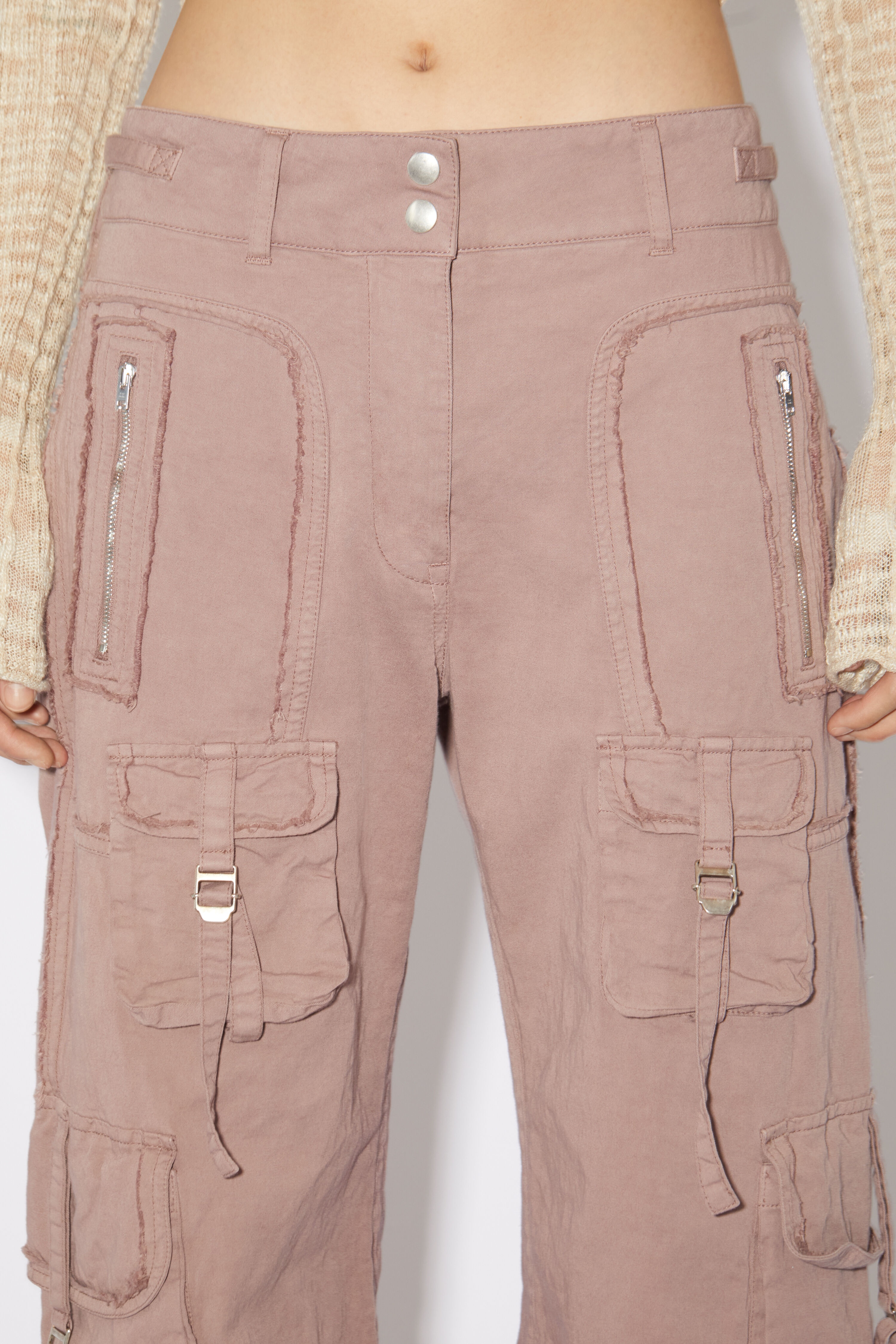 Cargo trousers - Mauve pink - 5