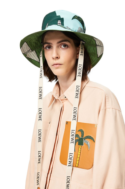 Loewe Easter Island fisherman hat in canvas and calfskin outlook