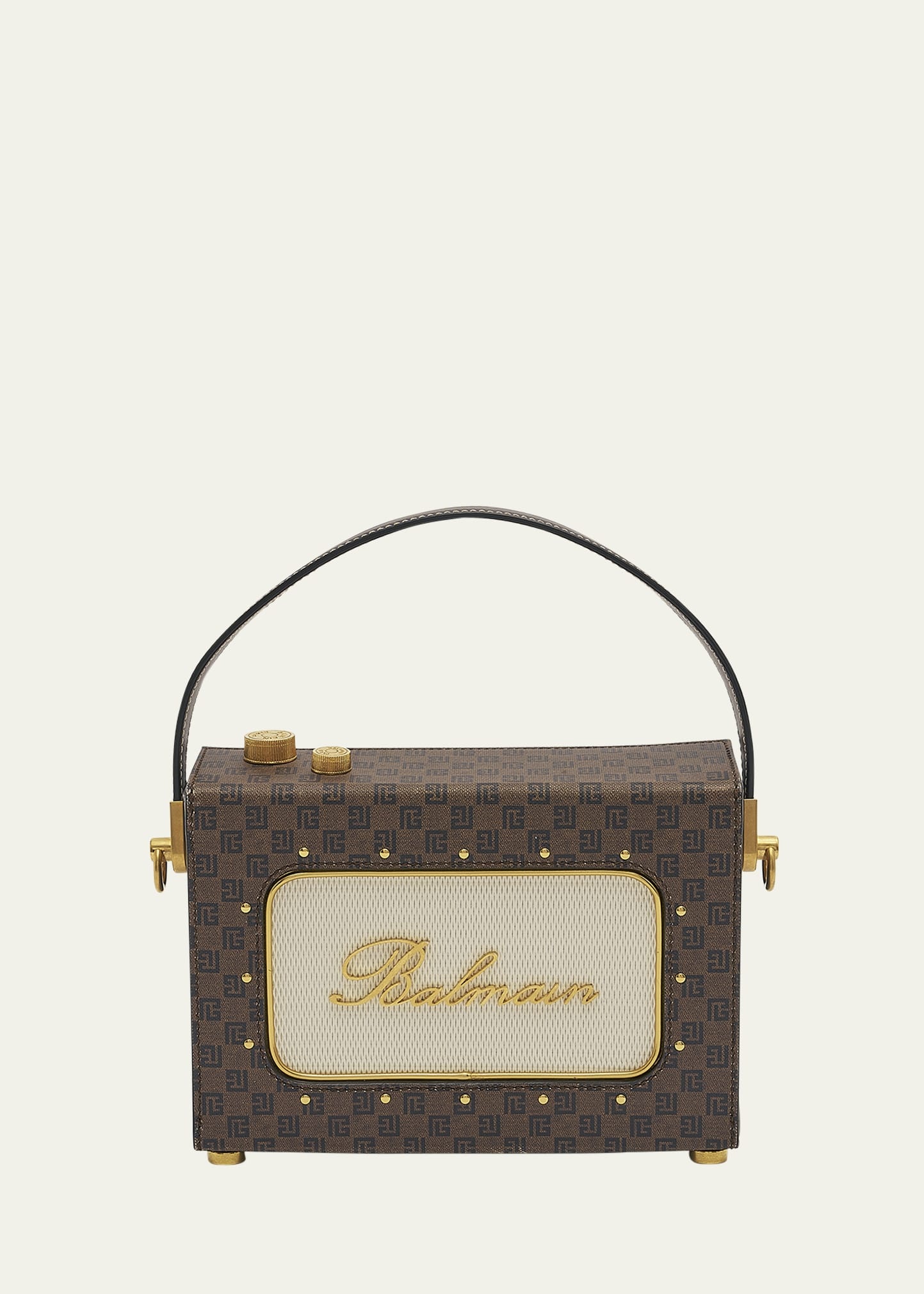 Mini Radio Monogram Crossbody Bag - 1