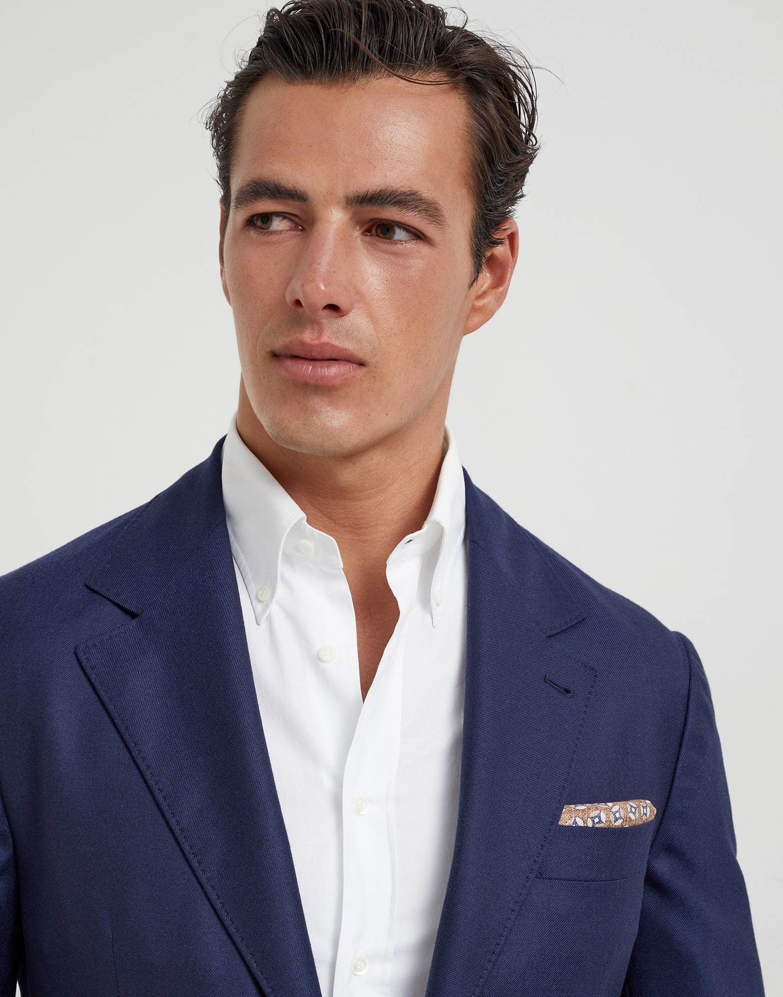 Silk pocket square with pattern - 3
