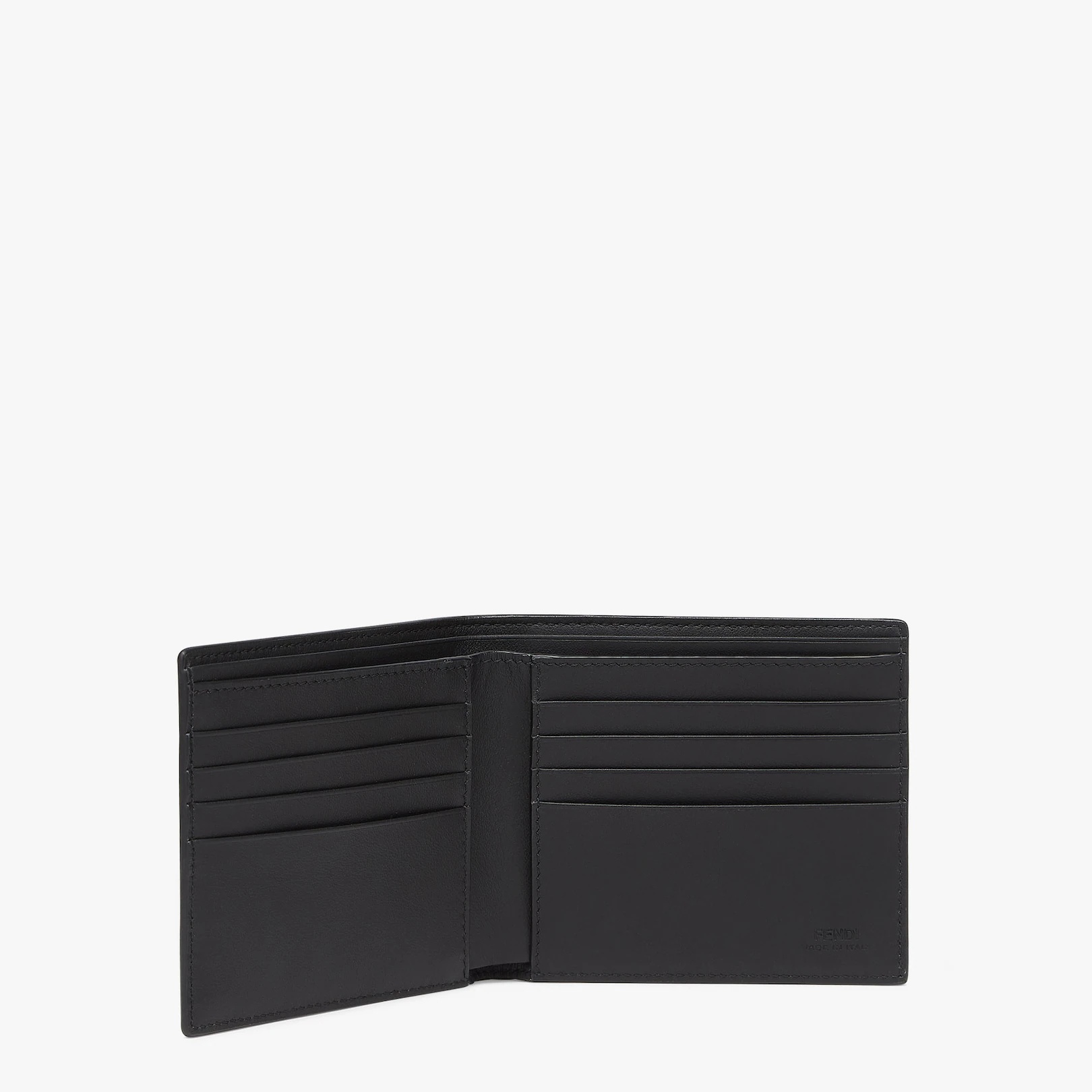 Black leather bi-fold wallet - 3