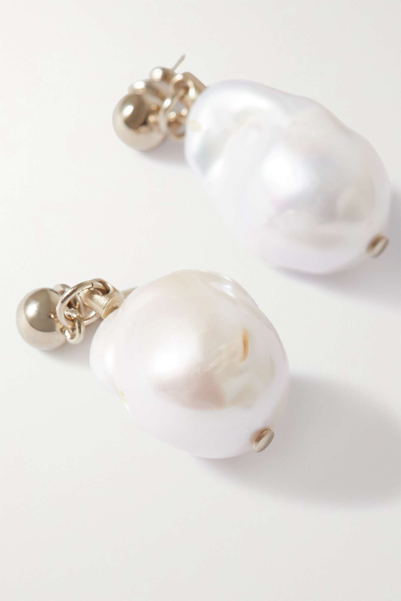 Darcey gold-tone pearl earrings - 4