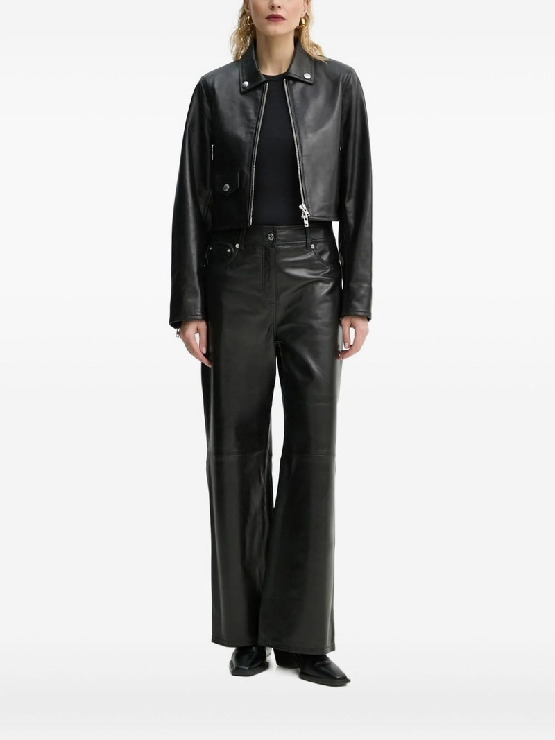 zip-fastening popper-detail jacket 1
