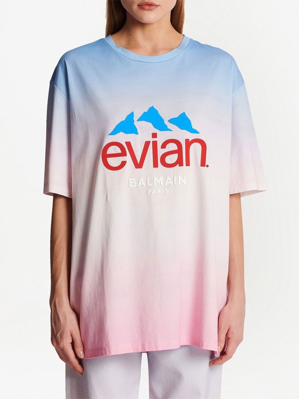 x Evian gradient-effect T-shirt - 6