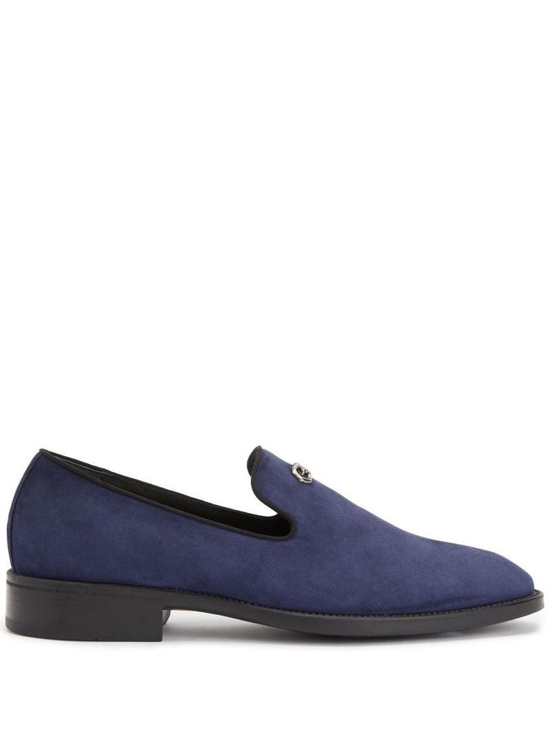 Imrham logo-plaque suede loafers 1