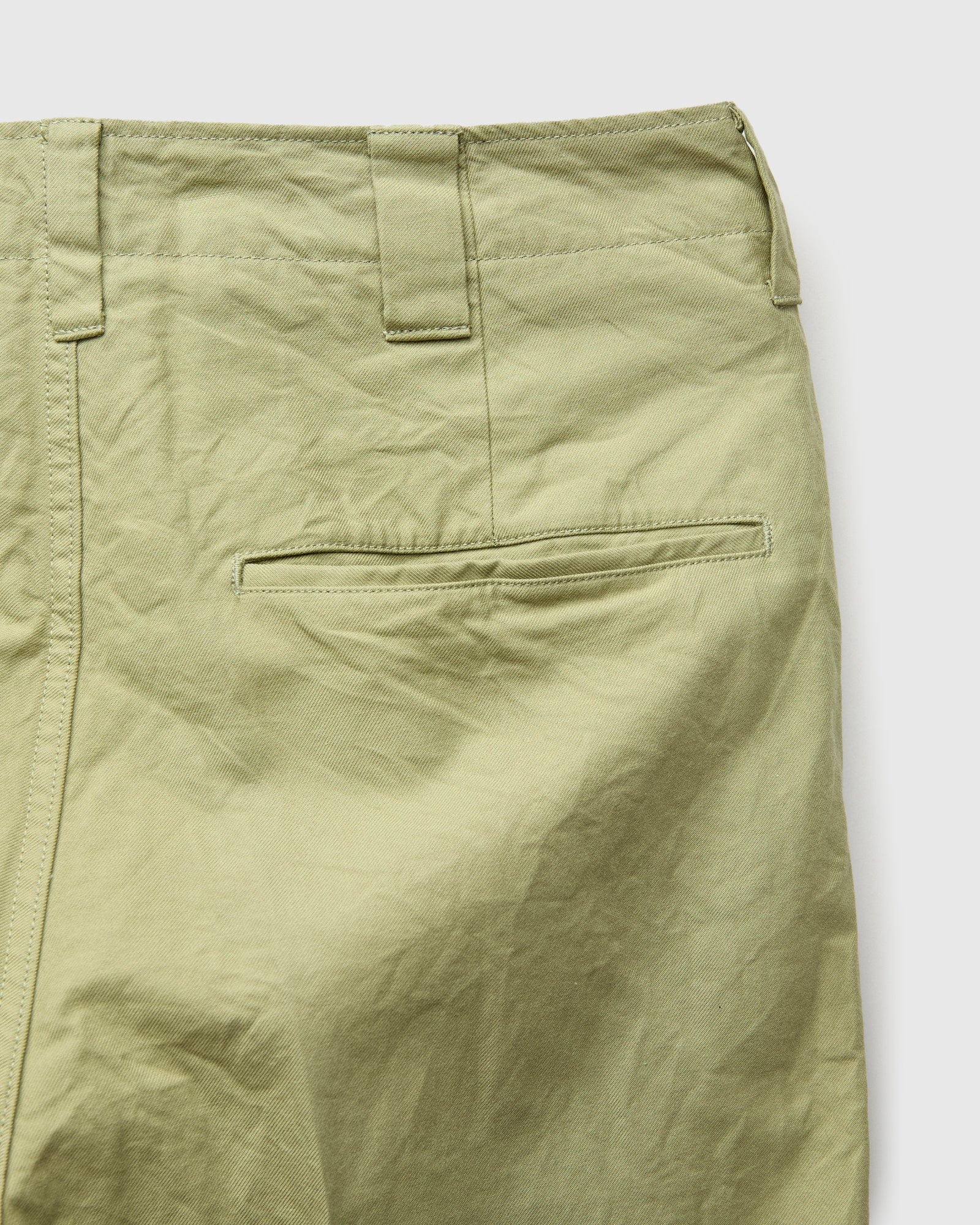 Wide Chino Pants in Light Green - 9