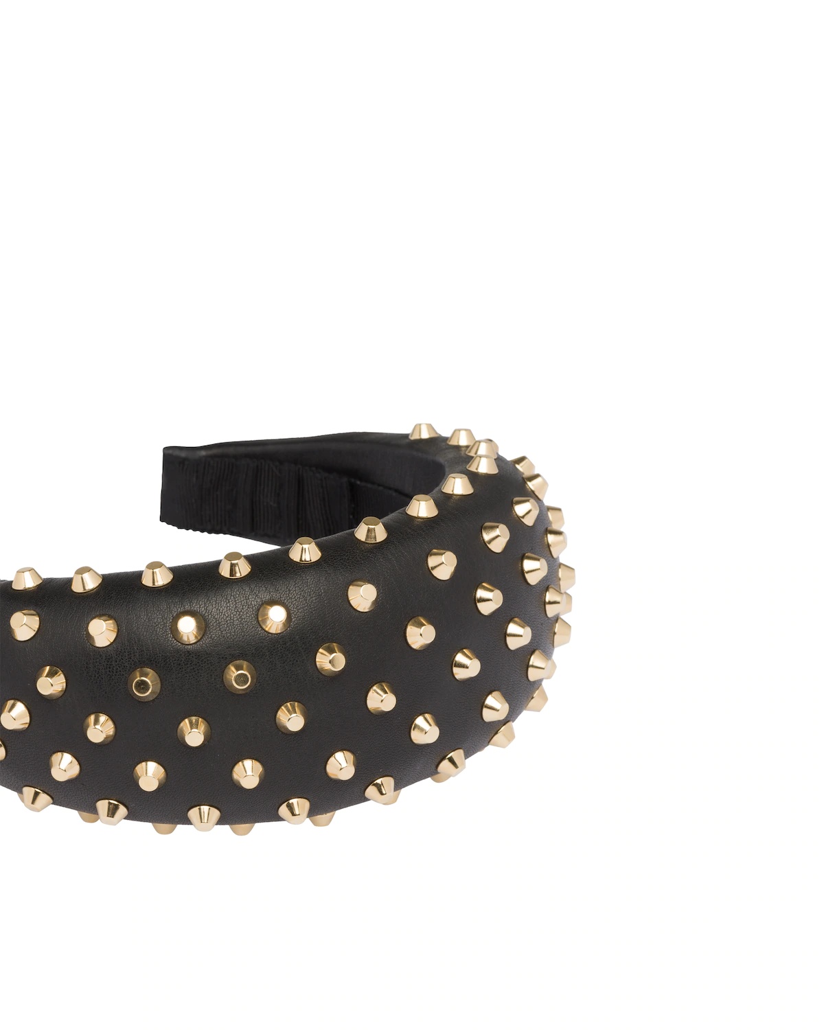 Studded nappa leather headband - 3