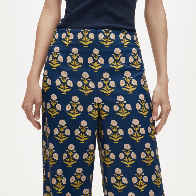 Rori pant in marigold block print 4