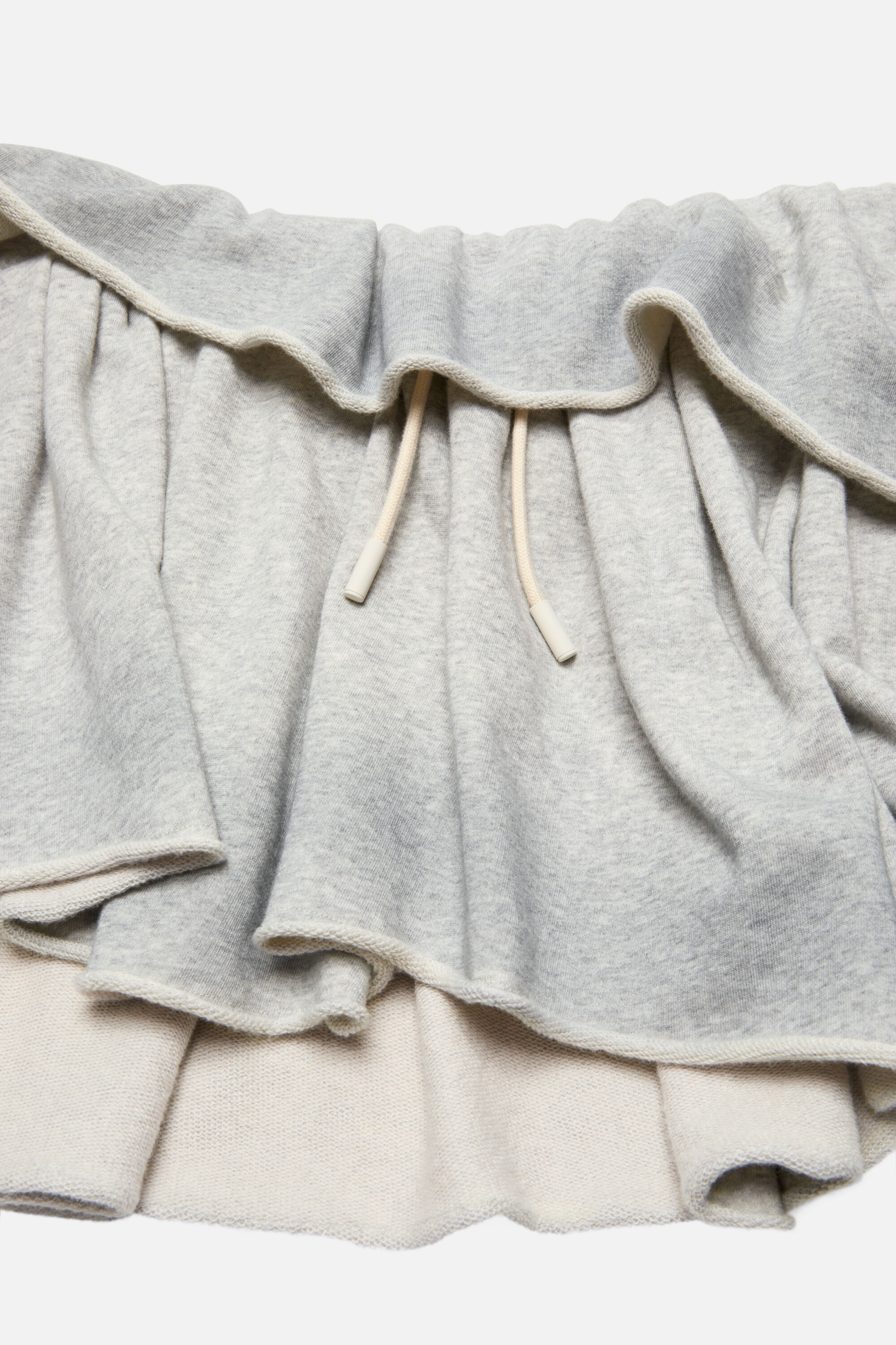 Fleece skirt - Grey Melange - 5