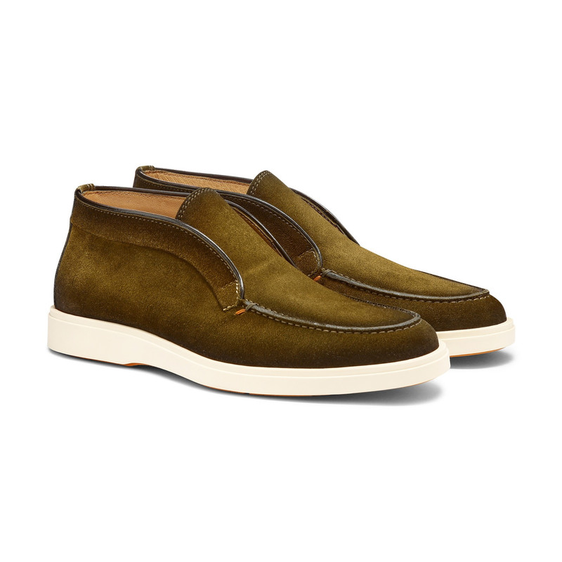 Men's green suede desert boot 3