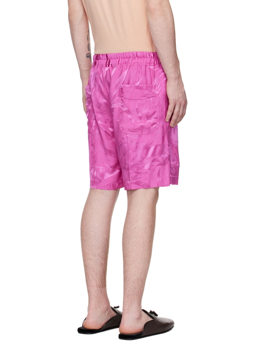 Pink Floral Shorts - 3