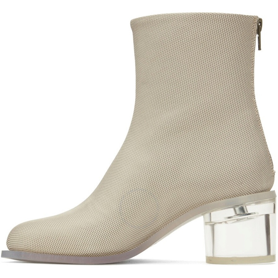 MM6 Anatomic Transparent Heel Boots - 2