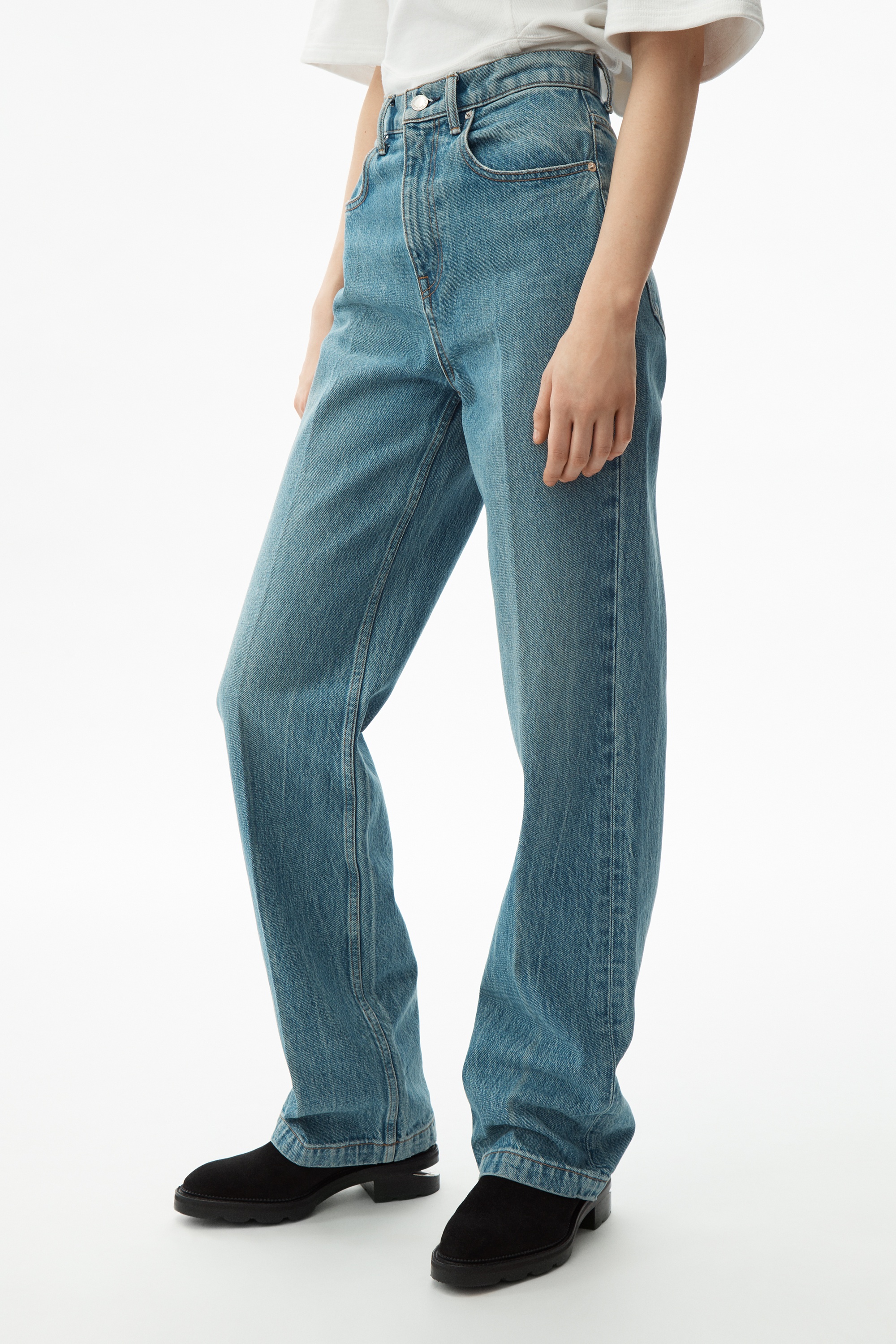 HIGH WAIST TROUSER JEAN - 6