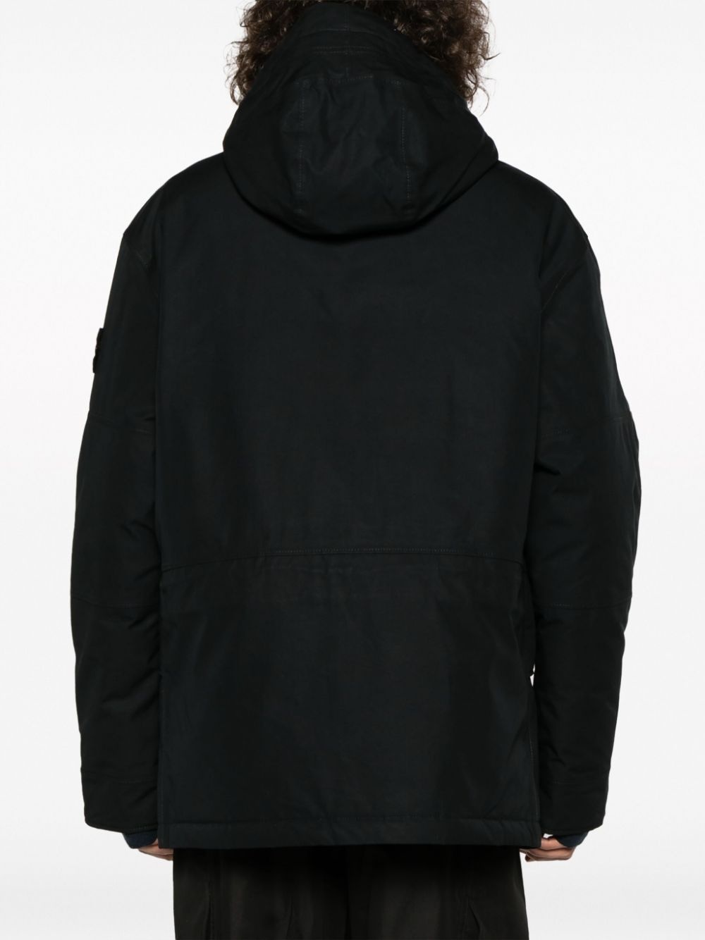 Stone Island garment-dyed cotton hooded jacket | REVERSIBLE