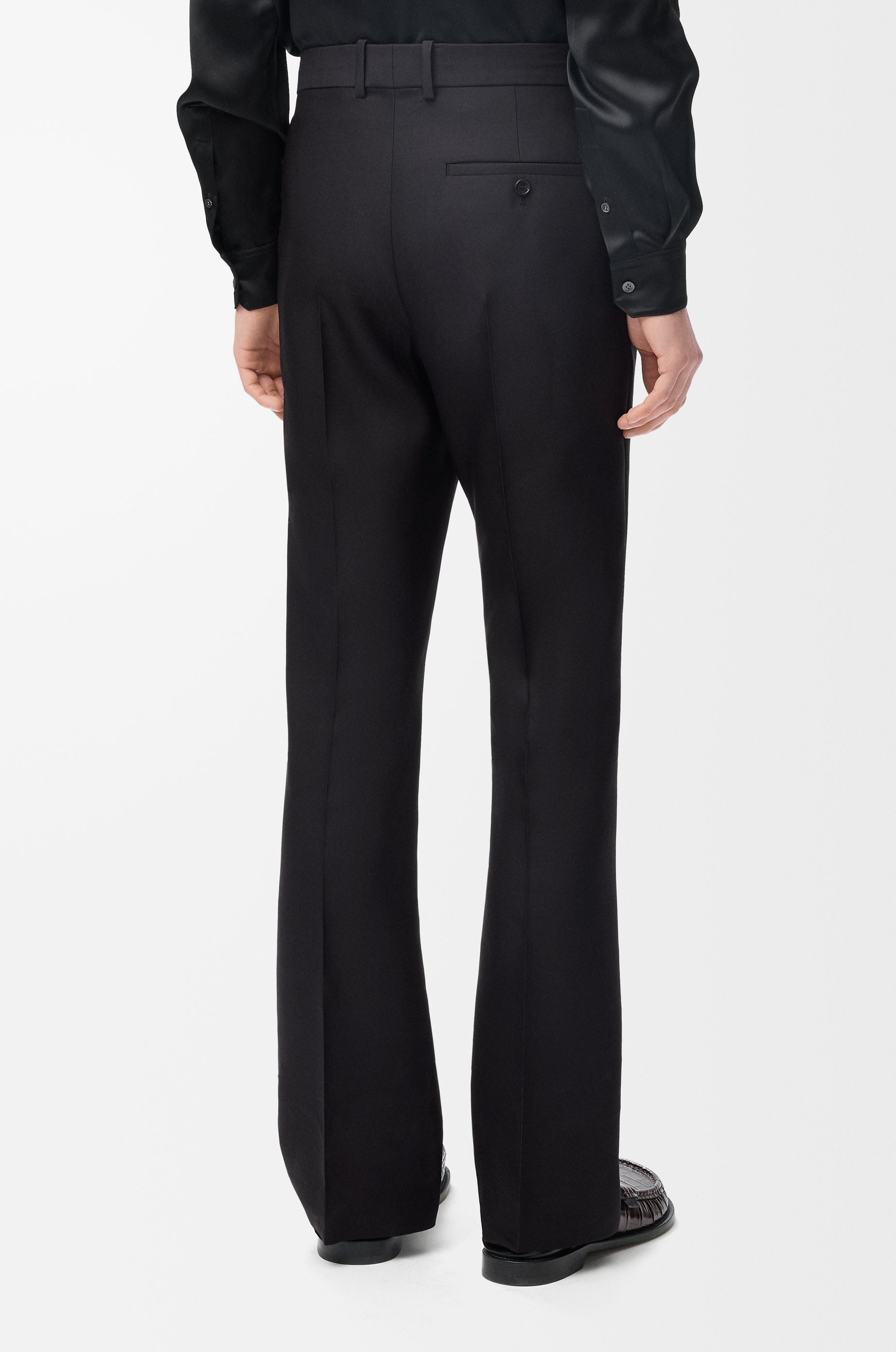 Trousers in wool and silk - 4
