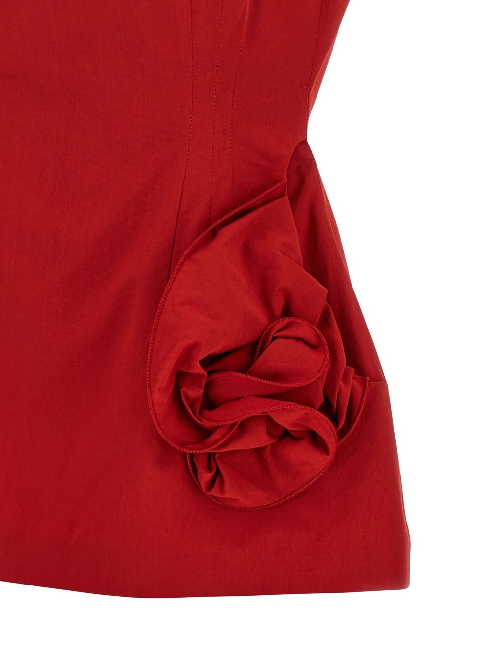 rose-embellished square-neck top - 4
