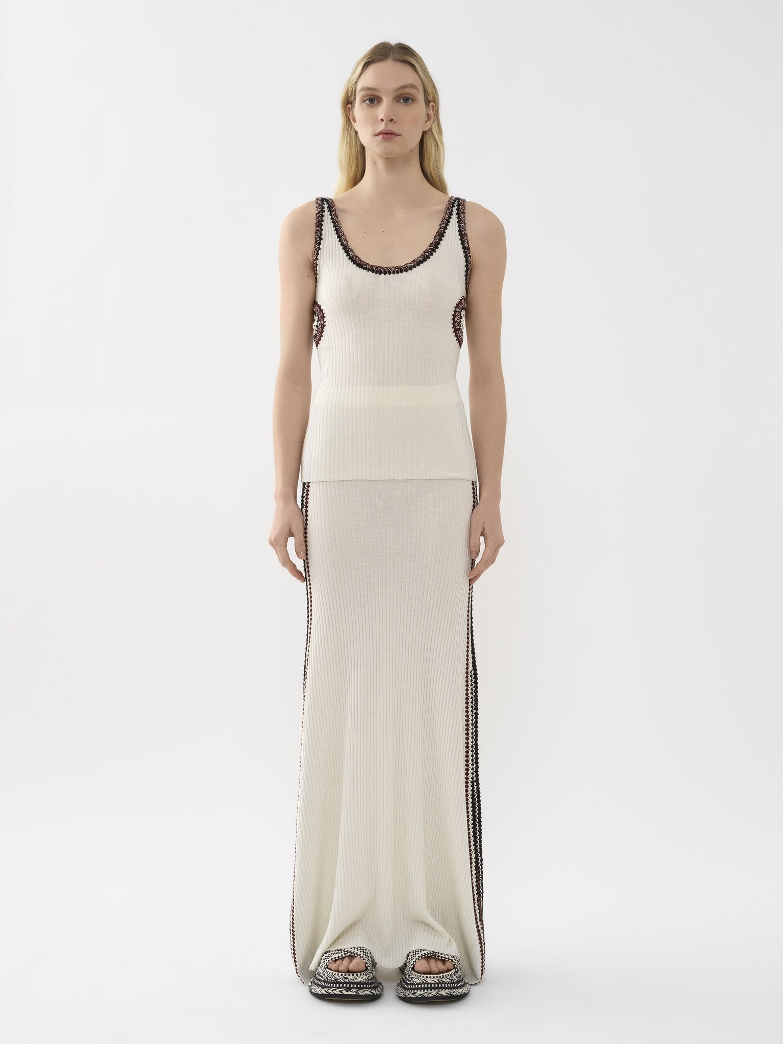 RIBBED MAXI SKIRT - 7