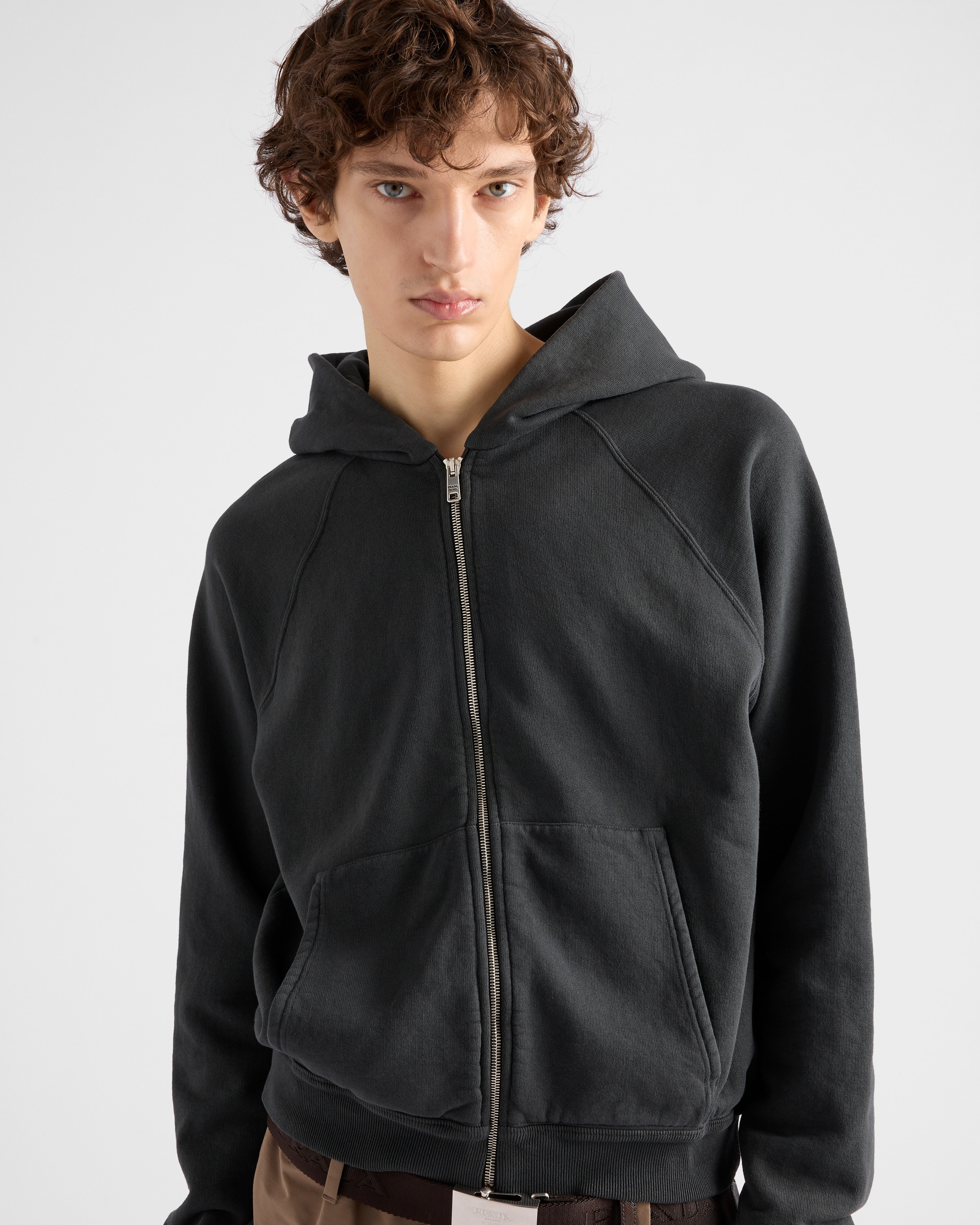 Cotton fleece hoodie - 4