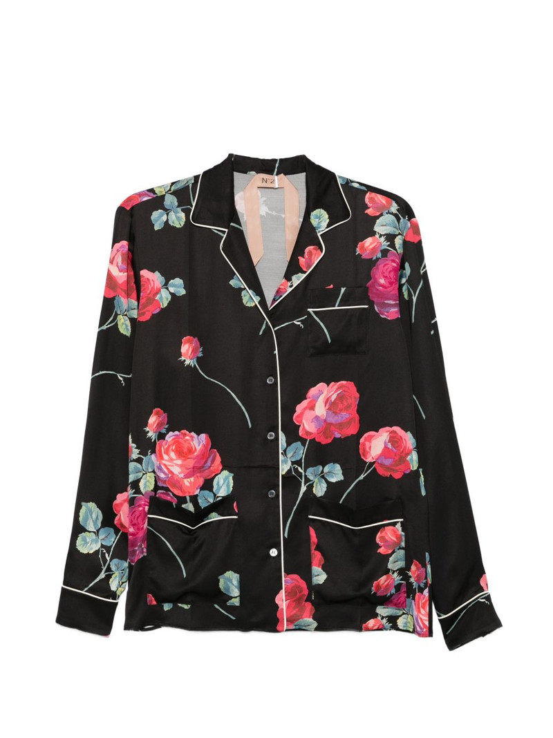 floral-print shirt 1