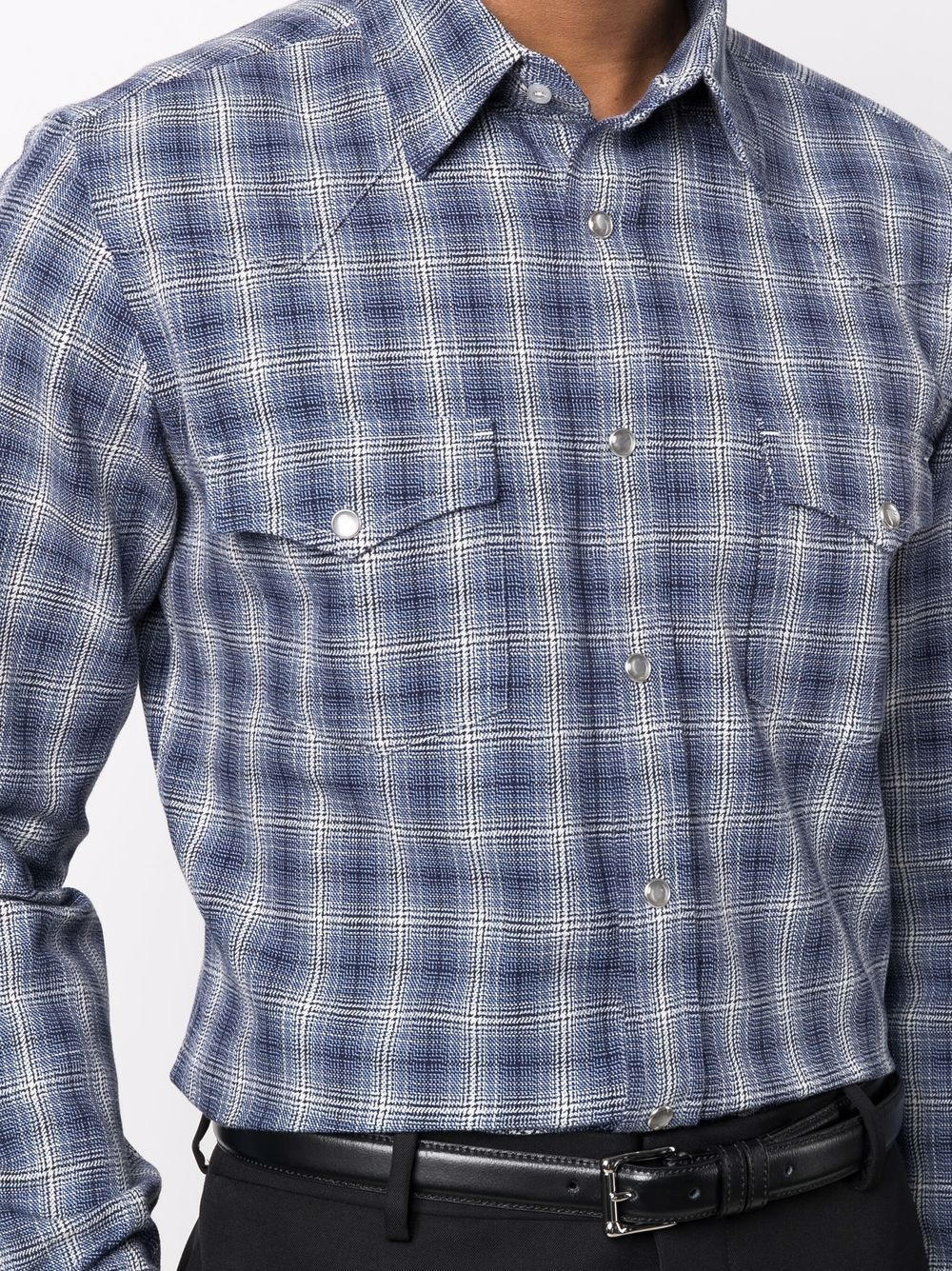 checked long-sleeve shirt - 5