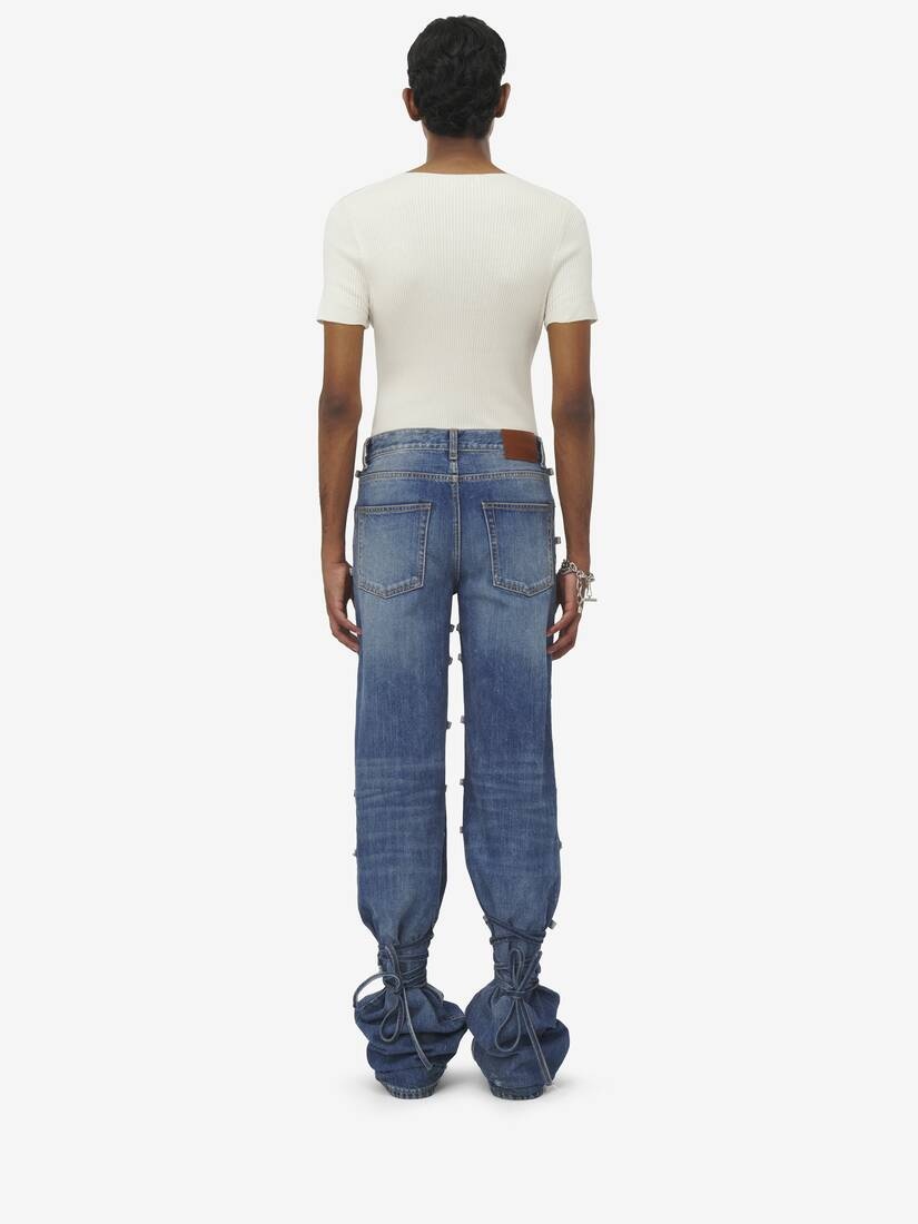 Baggy Tied Jeans - 4