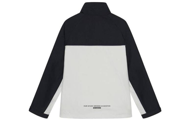New Balance Windproof Hooded Cargo Jacket 'Black White' NAA3N011-BEI - 2