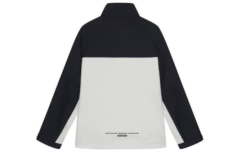 New Balance New Balance Windproof Hooded Cargo Jacket 'Black White' NAA3N011-BEI outlook
