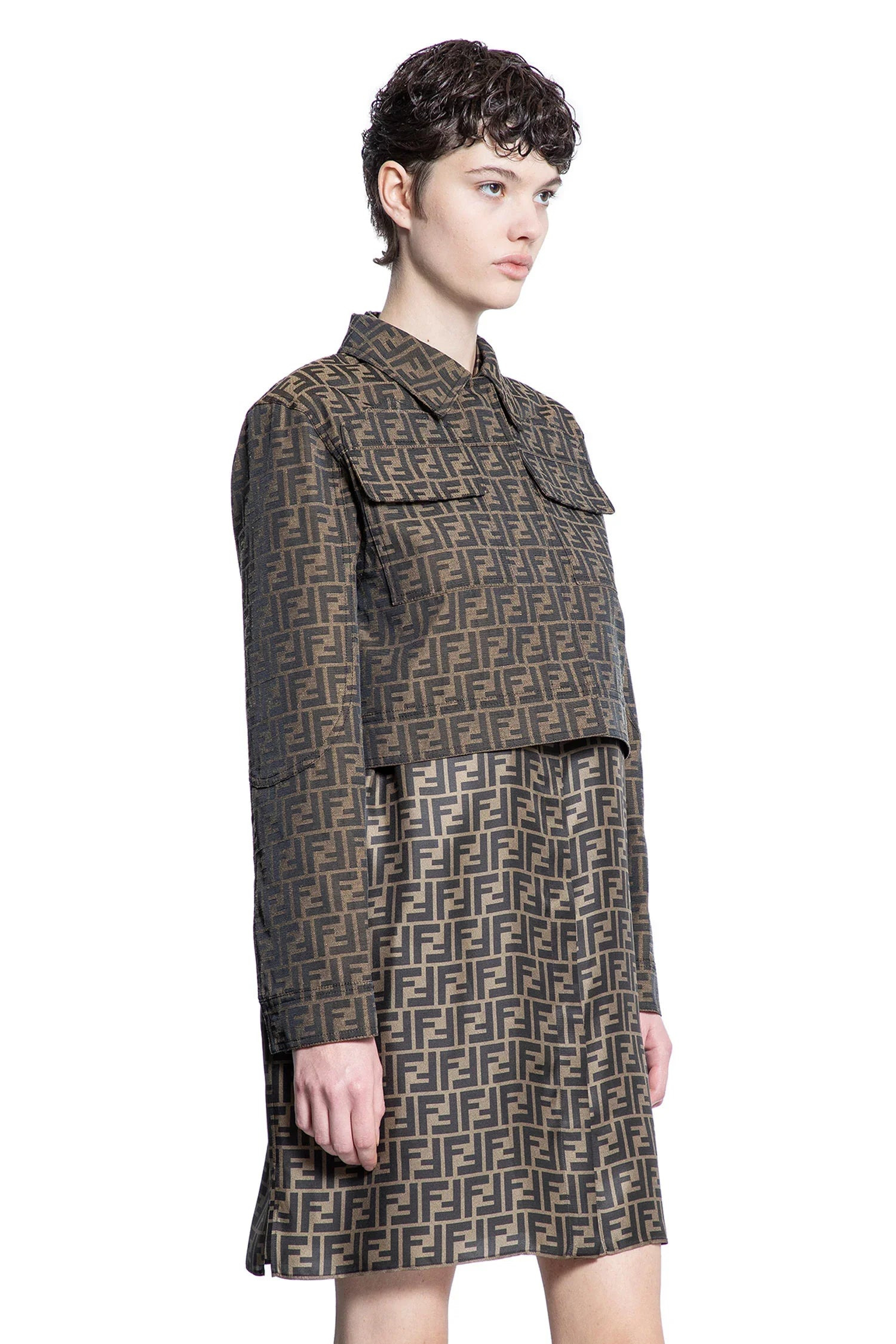 Cropped-Ff-Canvas-Blouson - 2