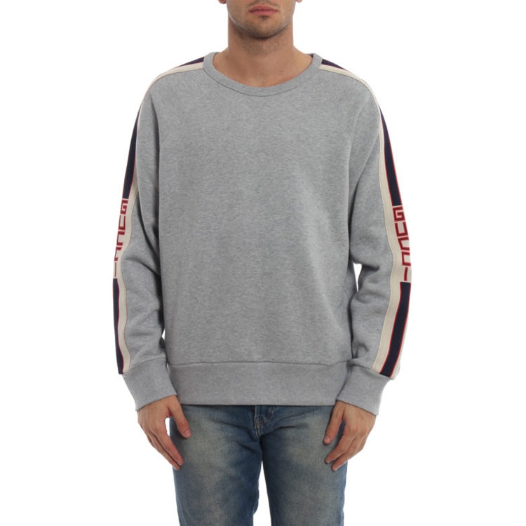 Gucci Side Sleeve Logo Turtleneck Sweatshirt For Men Grey 522846-X9I97-1295 - 3
