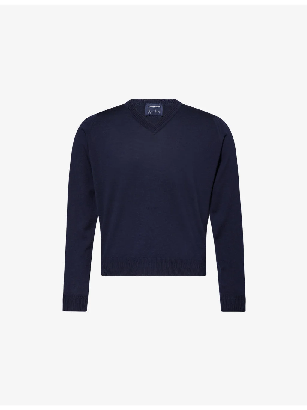 John Smedley X Bill Nighy V-Neck Merino Wool Jumper - 1