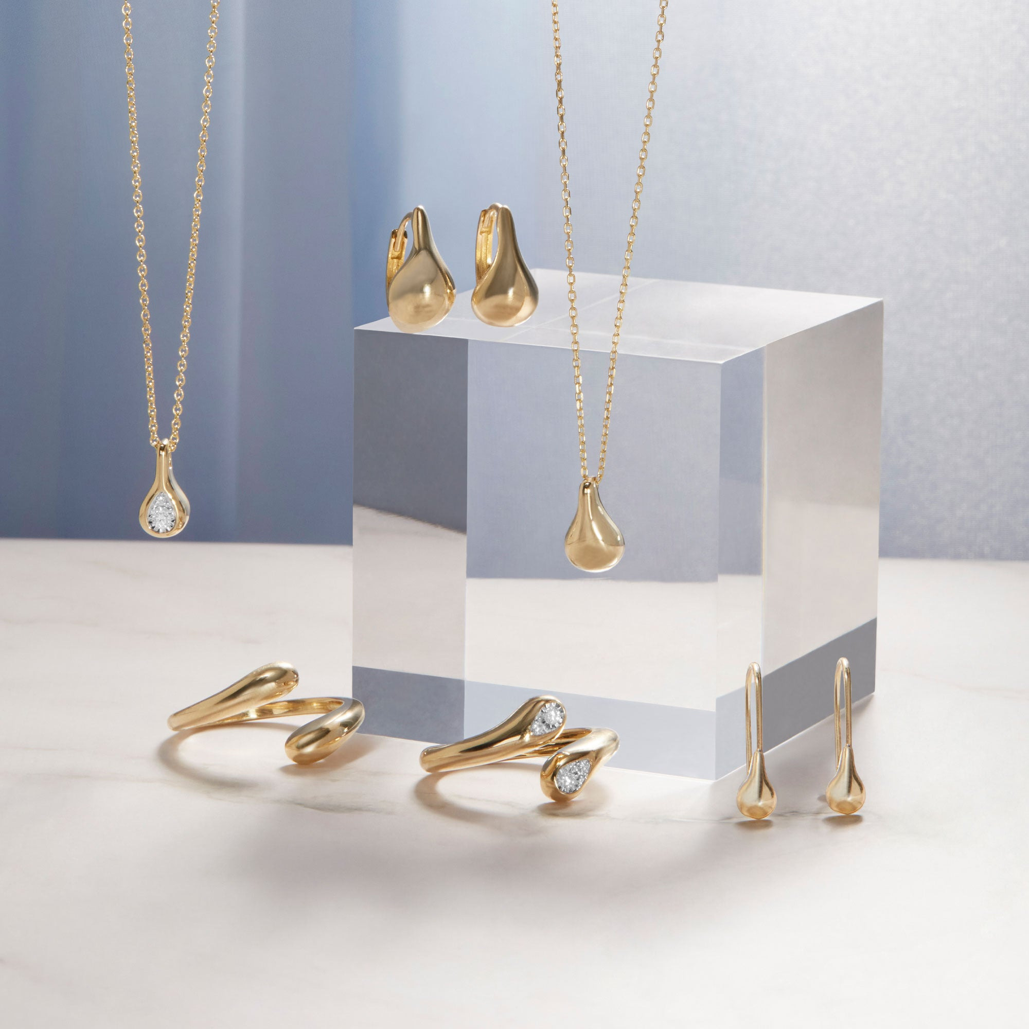 Perfect Pear Diamond Droplet Necklace - 6
