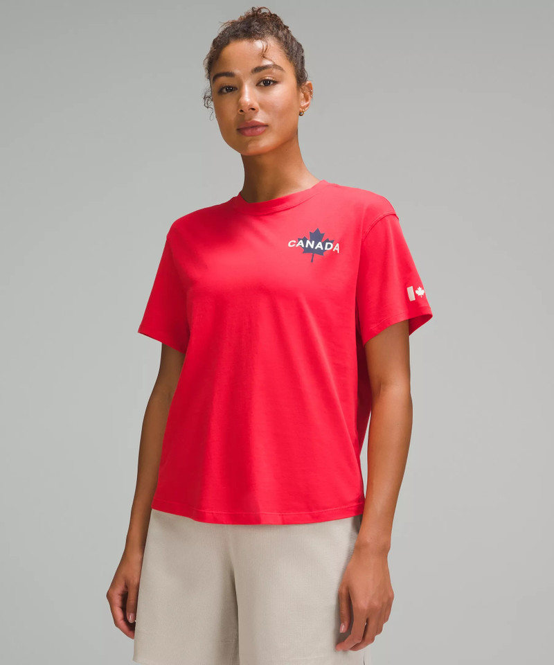 Team Canada Women's Cotton Jersey T-Shirt *COC Logo 1