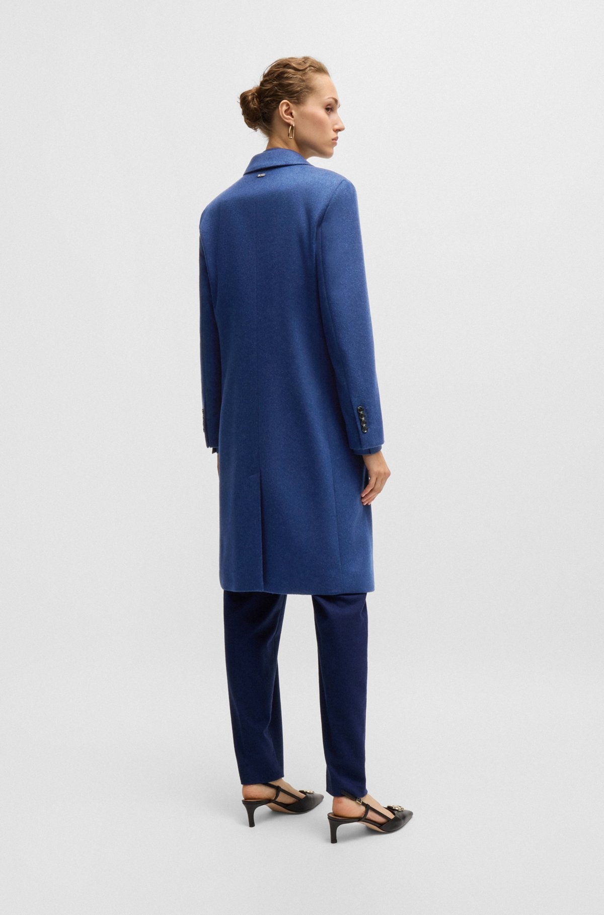 SLIM-FIT BUSINESS COAT IN WOOL AND CASHMERE - 4