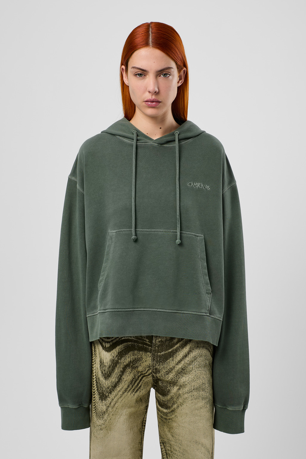 Green Cotton Hoodie - 2